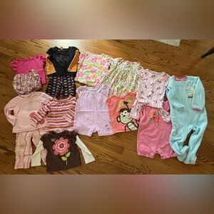 12mos & 18mos baby Girl Mixed Clothing Lots - vintage